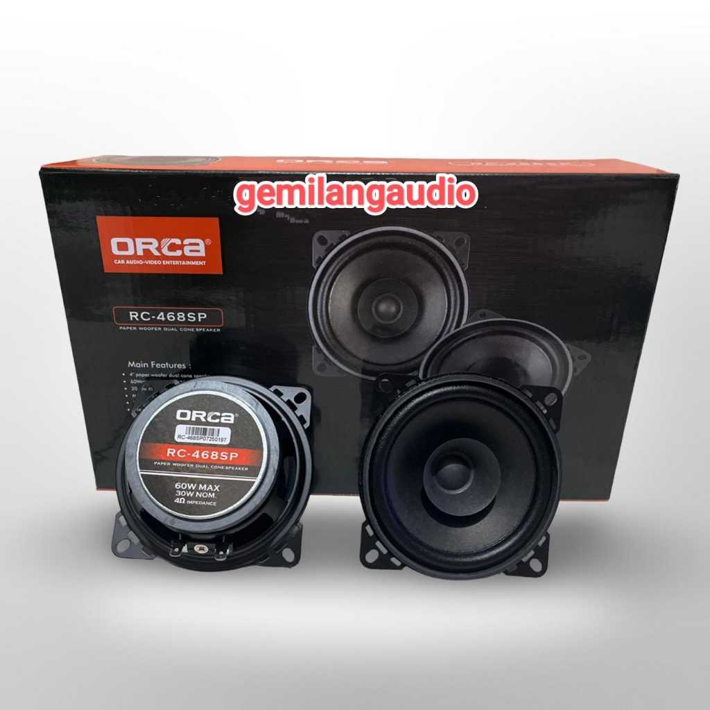 Speaker Coaxial 4 inch Orca RC-468SP Speaker Pintu Mobil