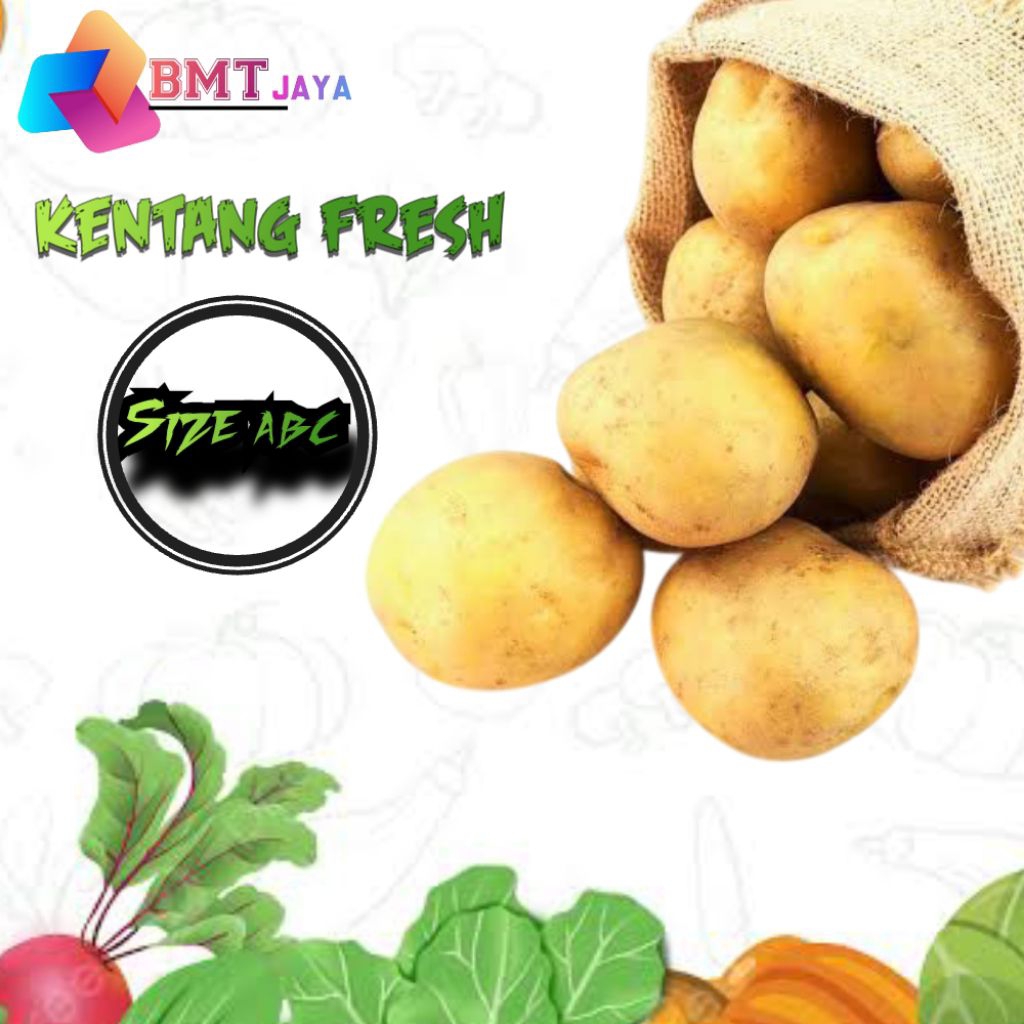 

Kentang fresh size ABC 1kg /kentang sayur ABC