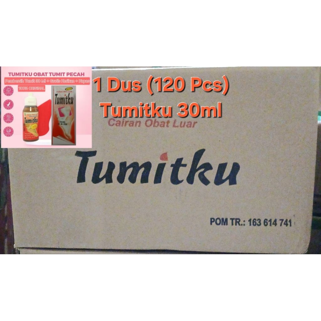 1 KARTON [120 PCS ] TUMITKU 30 ML SOLUSI  KAKI PECAH PECAH DAN KAPALAN ORIGINAL