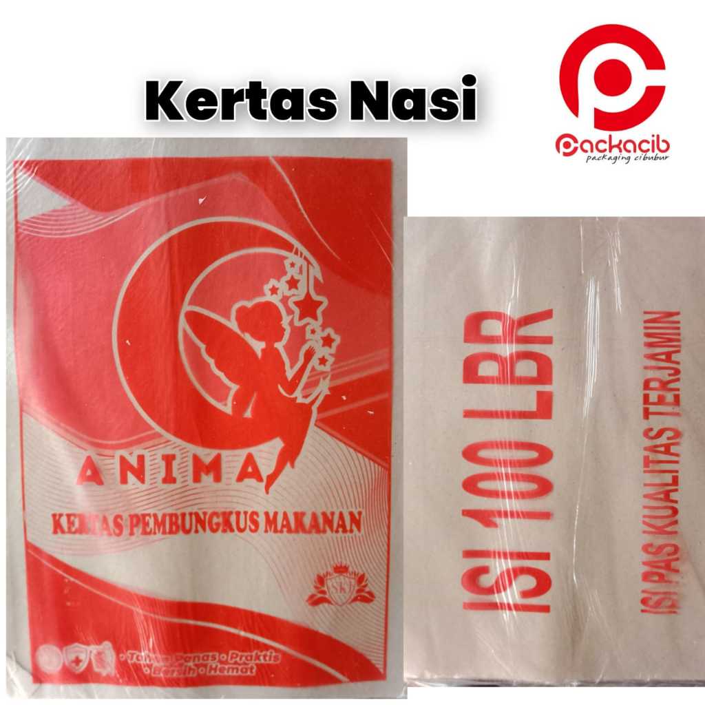 

[isi 100] Kertas Nasi Pembungkus 27x37cm