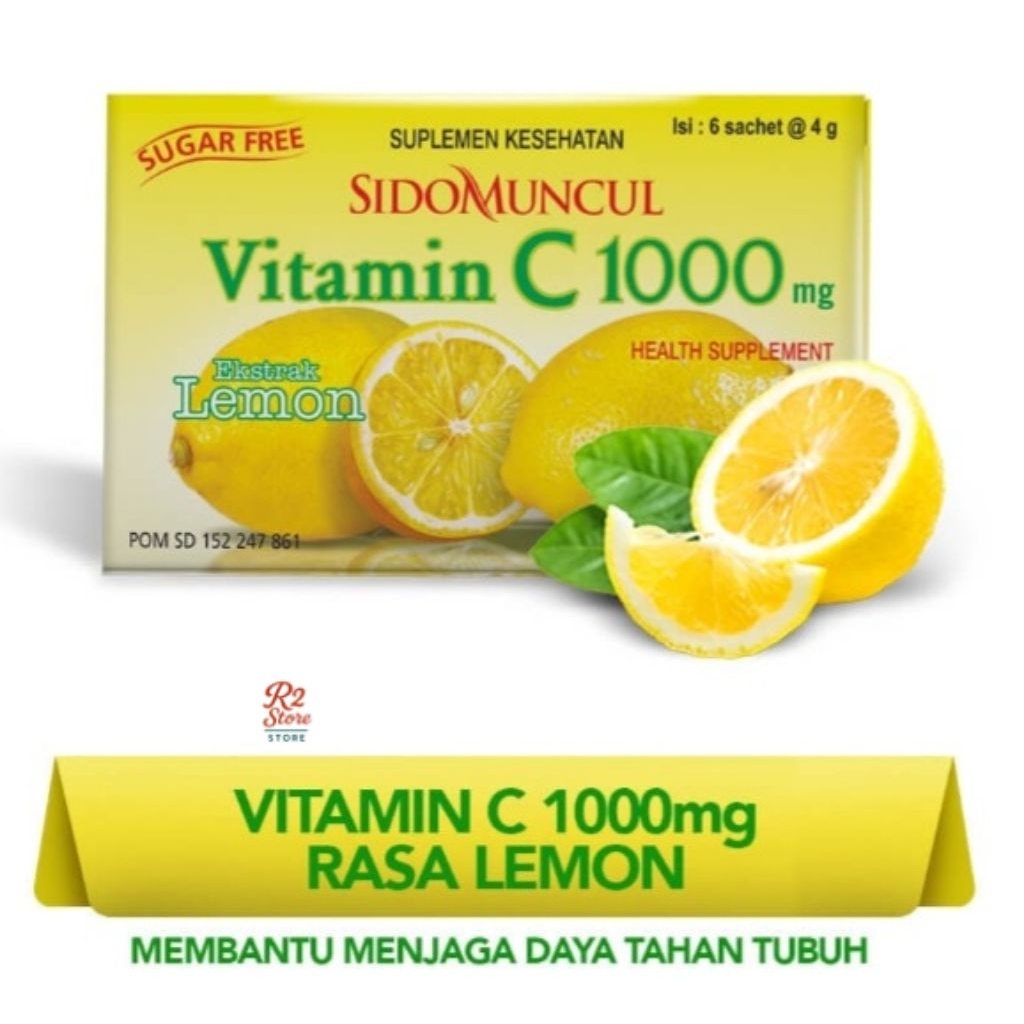 

Sido Muncul Vitamin C 1000 Lemon – Box 6 Sachet