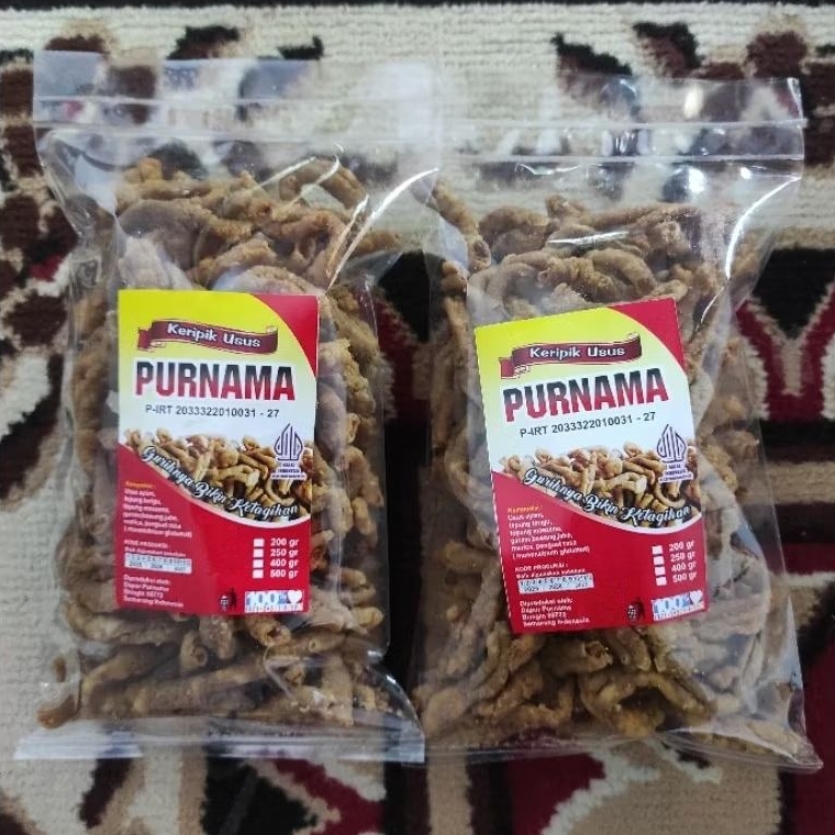

Keripik Usus Ayam Purnama Crispy | Snack Cemilan Oleh-Oleh Ready