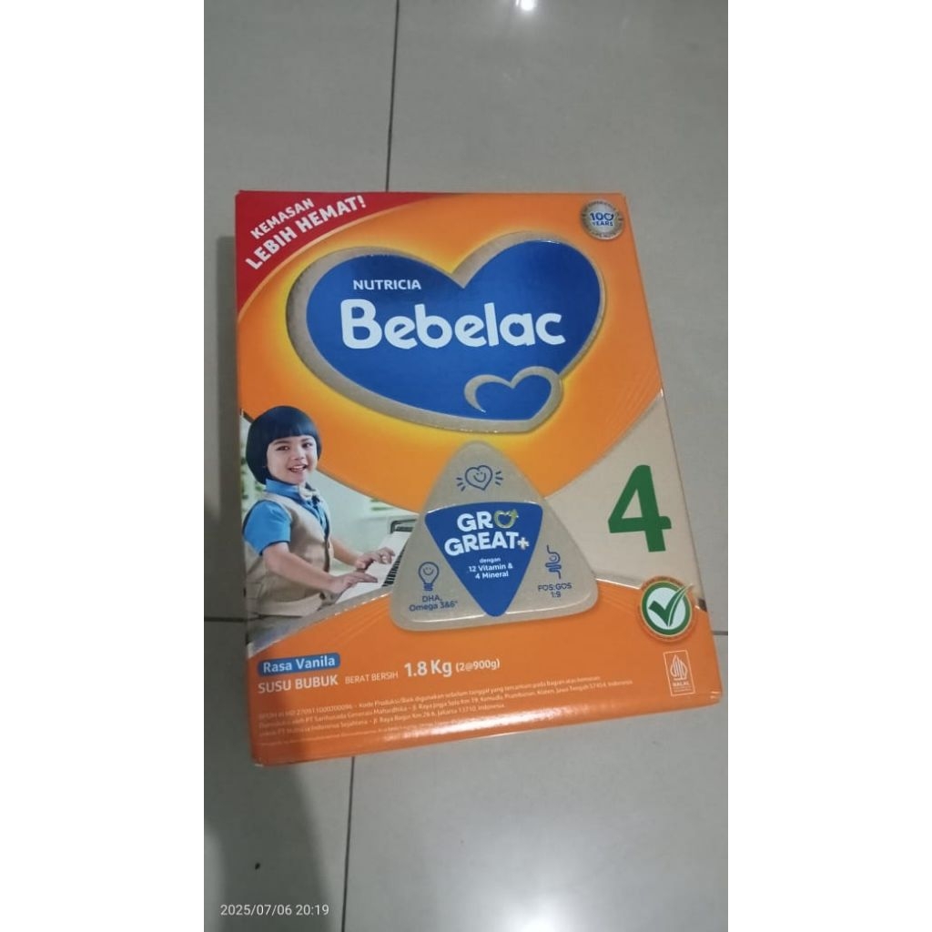 

Bebelac 4 vanilla 1800 gram (1,8kg)