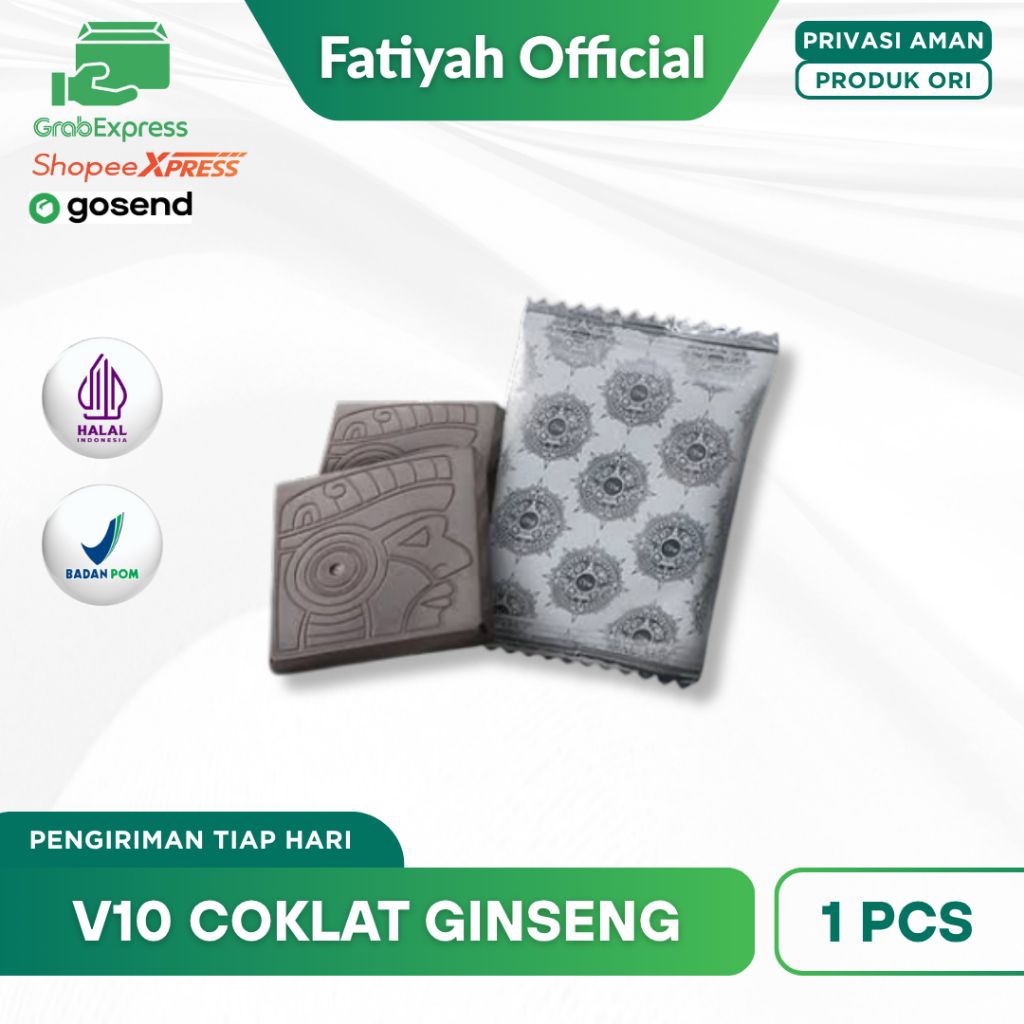 

V10 COKLAT GINSENG VIRILITY (ECERAN) VTEN CAMILAN COKLAT UNTUK PRIA DAN WANITA