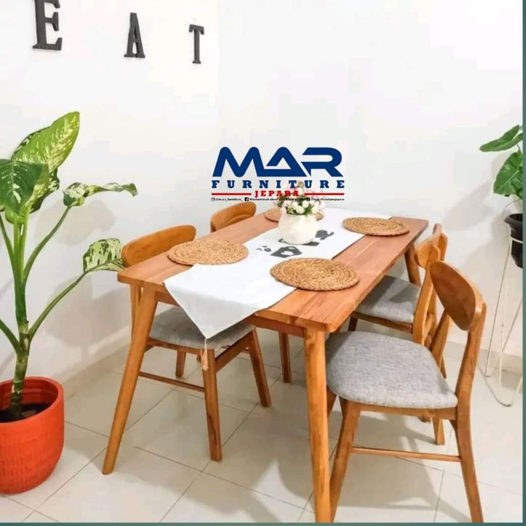 kursi meja makan kayu jati kursi makan meja makan kursi cafe kursi resto kayu jati