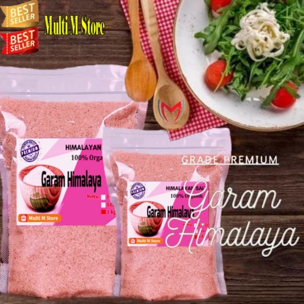 

[ORI] Garam Himalaya Super 1 Kg | Pure Super Fine Himalayan Salt