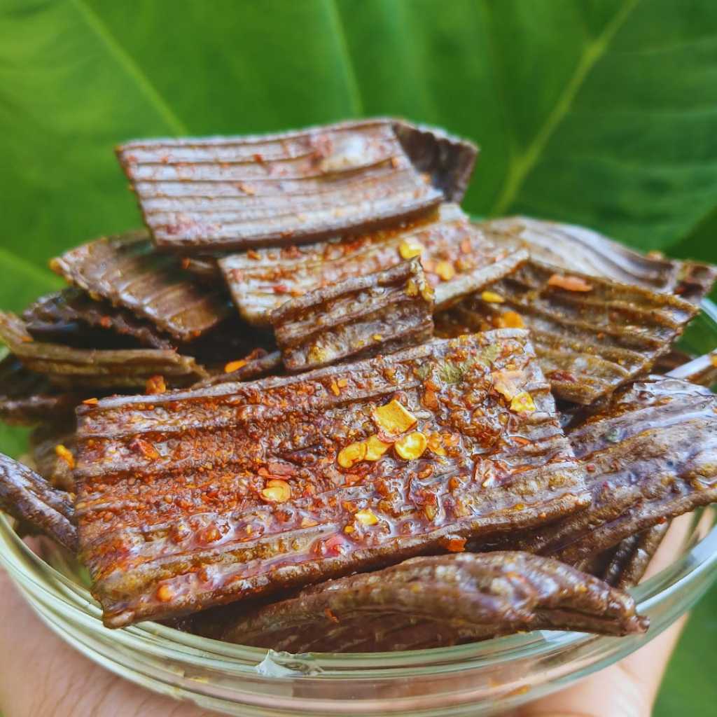 

Kerupuk Jengkol Pedas Daun Jeruk Kemasan 250gr