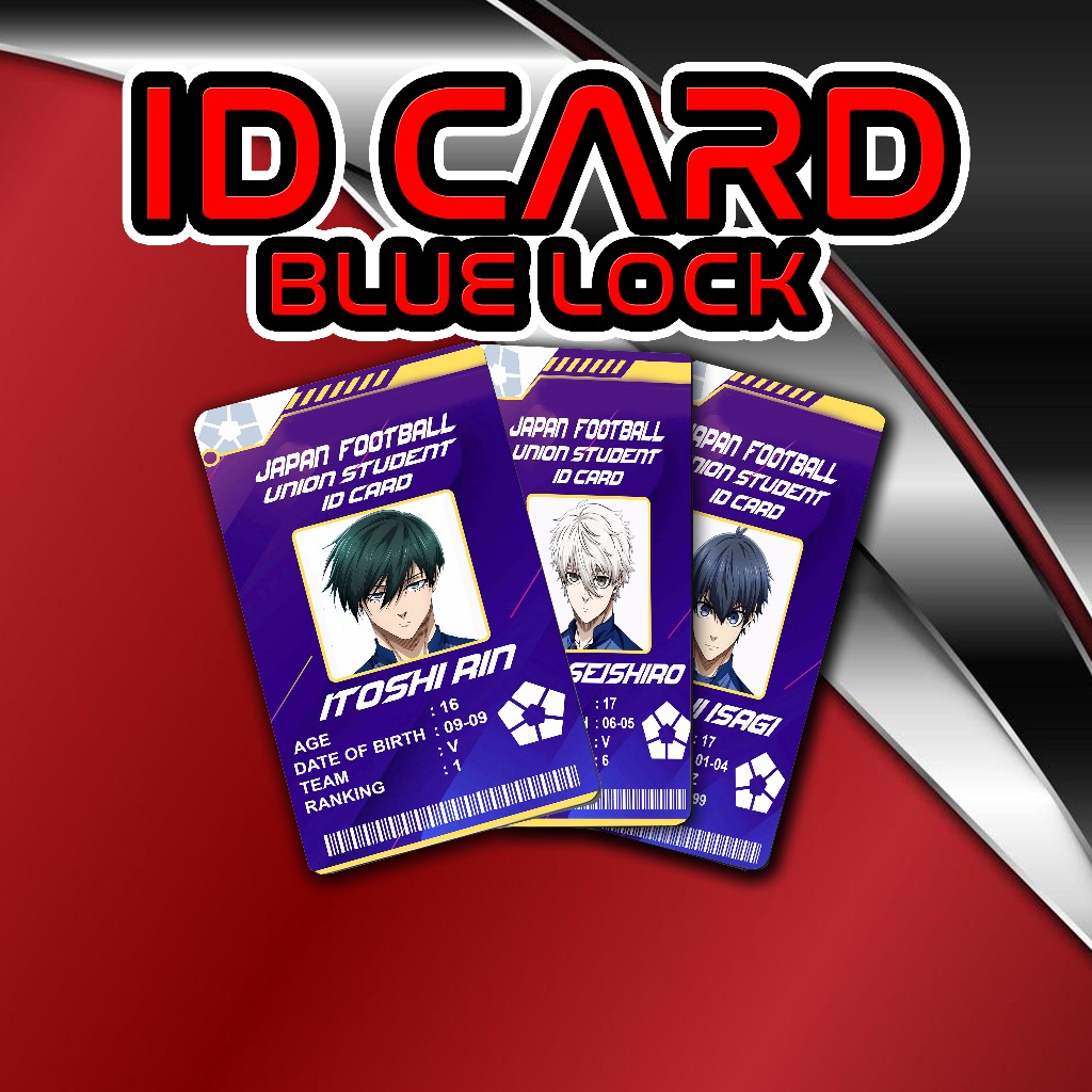 

ID CARD PVC ANIME BLUE LOCK PREMIUM QUALITY