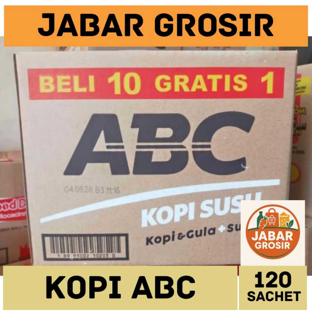 

ABC Kopi Susu 1 Dus 120pcs x 31gr