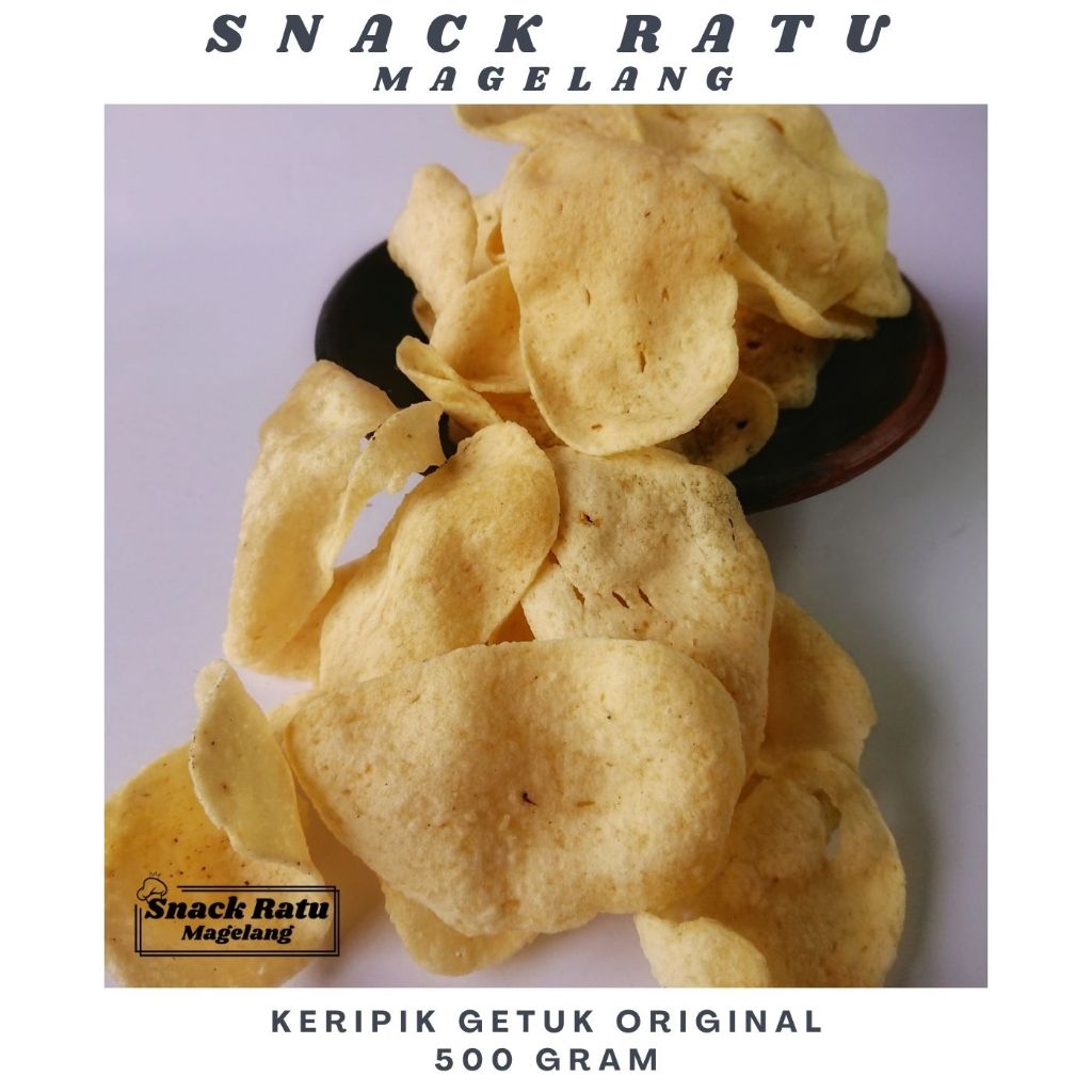 

Keripik Getuk | Jet Kolet Original Gurih Asin - Berat 500gr | Keripik Khas Borobudur Magelang