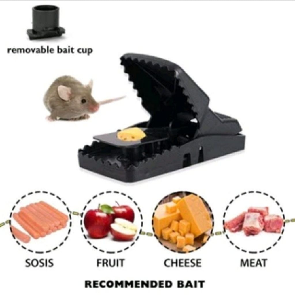 PERANGKAP TIKUS JEPIT Alat Penjepit Tikus Jepit Jepitan Tikus Jepit Plastik Mouse Trap Jebakan  cod 