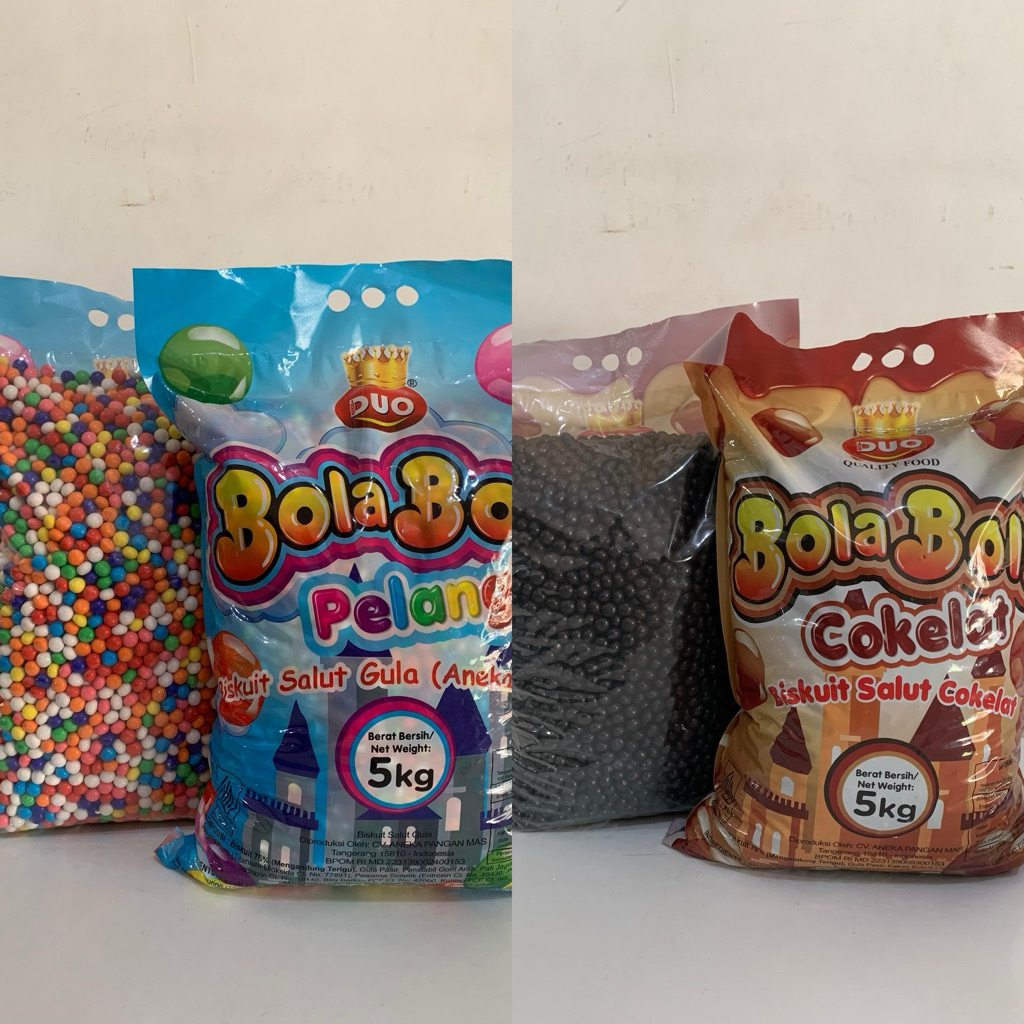 

[5 Kg] 1 Ball Biskuit Warna Warni & Coklat