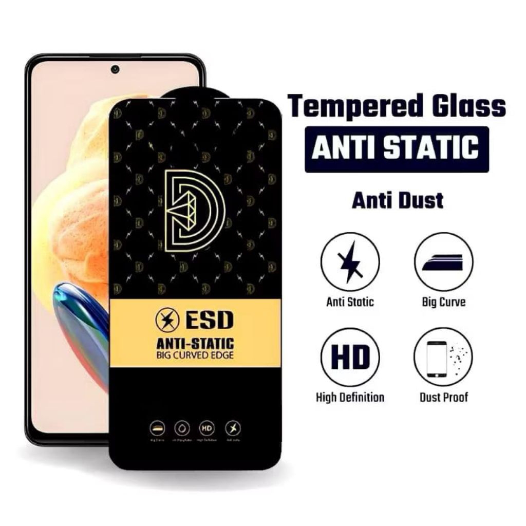 Tempered Glass Anti Static realme 14 14t 14x 5 5i 5s 5pro 3 3i 3pro 2 2pro 1 6i 6pro 6s 7 7i 7pro V3
