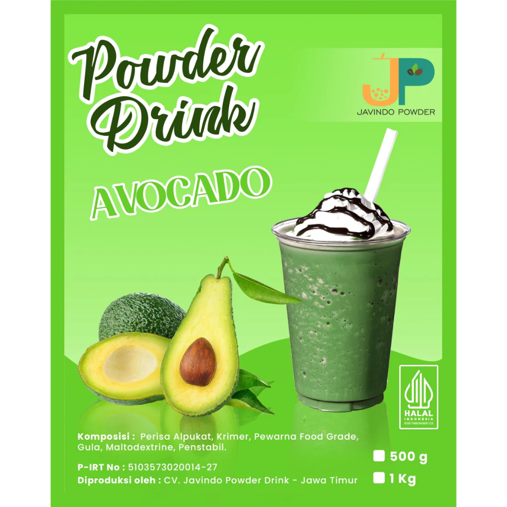 

JAVINDO Bubuk Minuman Rasa Alpukat / Avocado 1Kg / 1 Kg Reguler - Javindo Powder