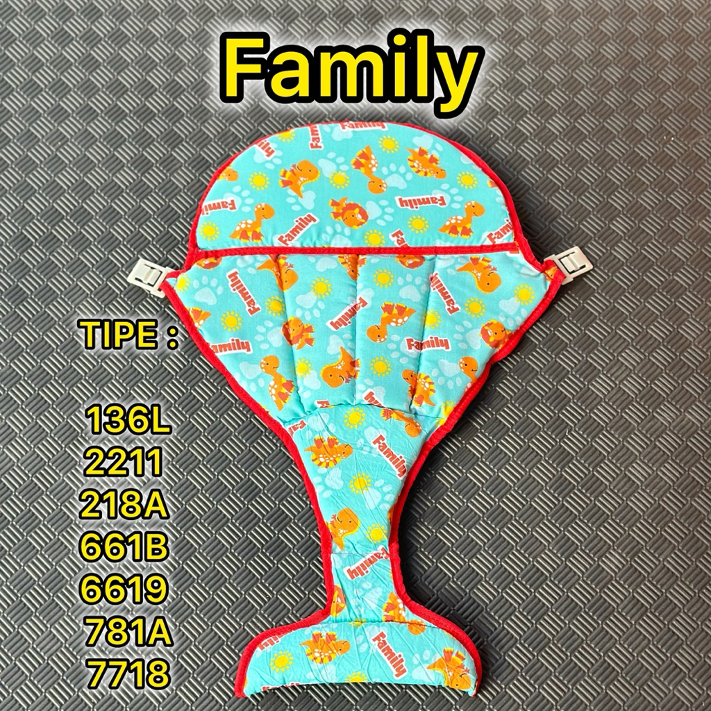 Berjaya Bike - JOK BUSA TEMPAT DUDUK BABY WALKER  Tipe 136L,2213,3712,2218,2211,6619 ( Kait Plastik)