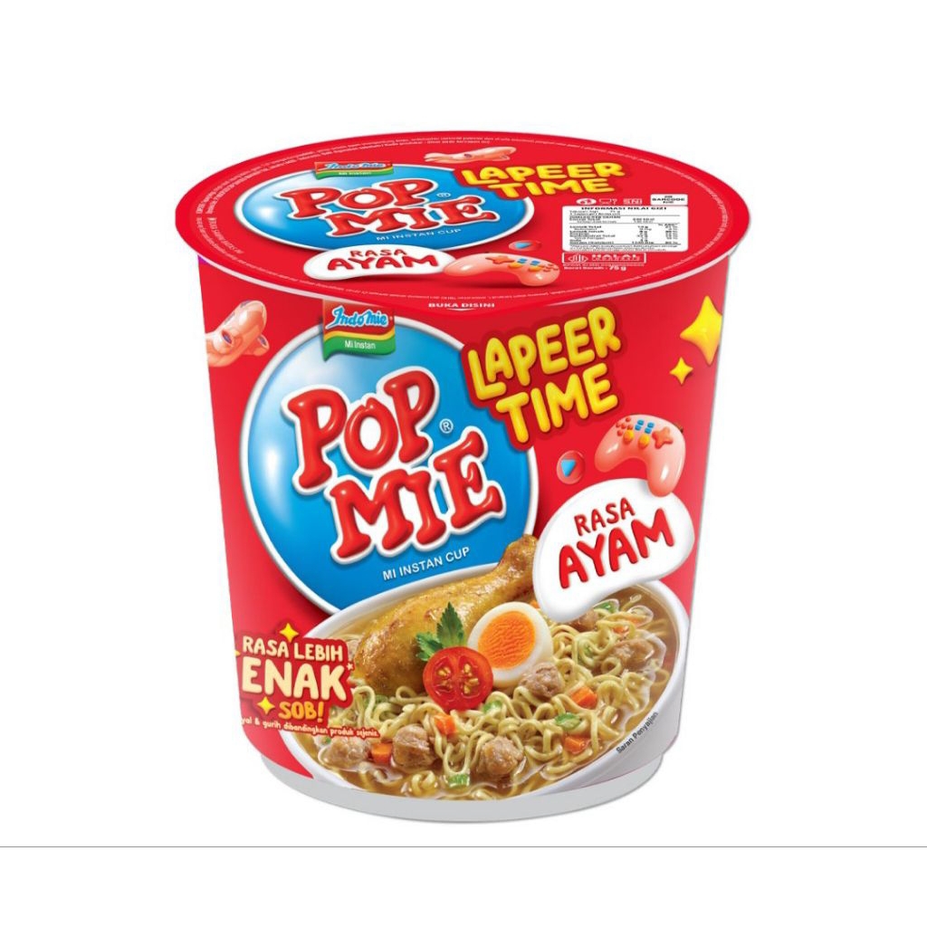 

Pop Mie Mi Lapeer Time Instan Cup Ayam 75 gr