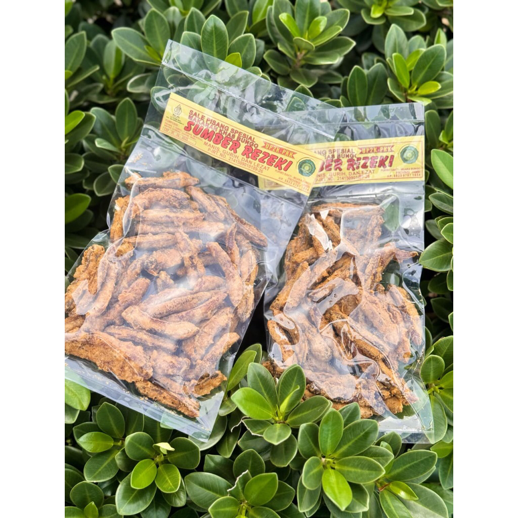 

SALE PISANG JARI SEPESIAL/ PISANG SALE JARI SEPESIAL/ PUSAT OLEH OLEH KHAS MUARA BUNGO JAMBI 500gram