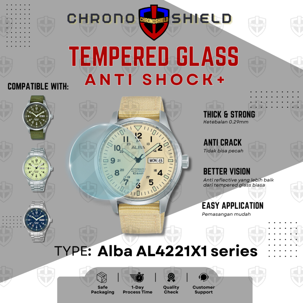 Anti Gores Tempered Glass untuk ALBA AL4221X1 AL4219X1