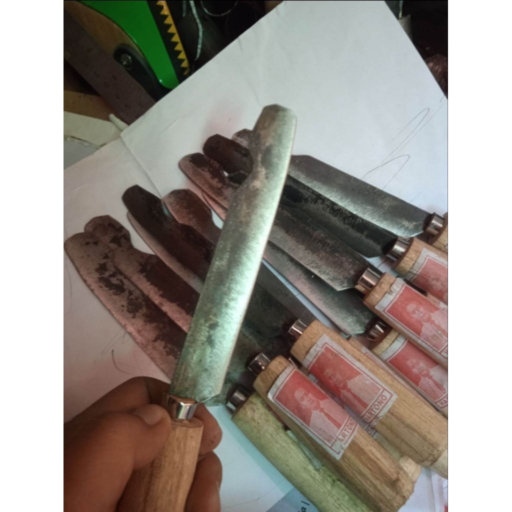 Pisau baja tajam/Pisau survival/Pisau baja asli super tajam/Pisau baja asli super tajam murah/Pisau 