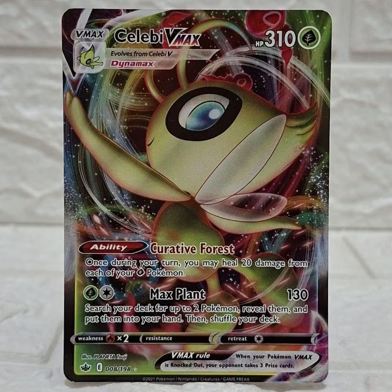 Kartu TCG Pokemon Celebi Vmax 008/198 English