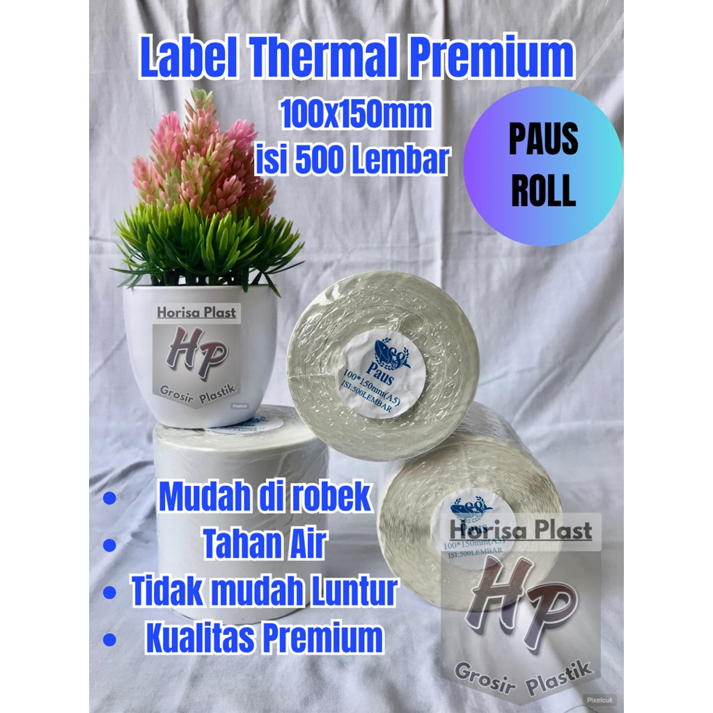 

Label thermal 100x150 mm roll isi 500 lembar paus premium terbaik