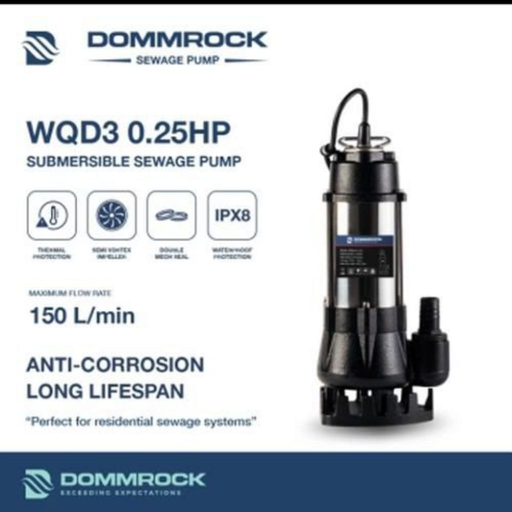 POMPA CELUP DOOMROCK WQD-3-5-0.25HP MANUAL