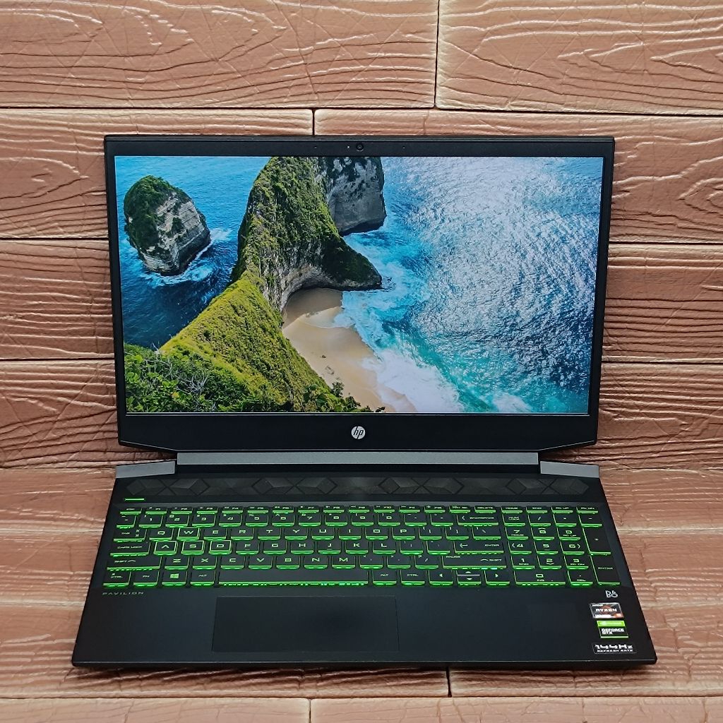 Laptop HP Pavilion Gaming 15-ec2047QX AMD RYZEN 5-5600H RAM 8GB SSD 512GB GTX 1650 FULLSET
