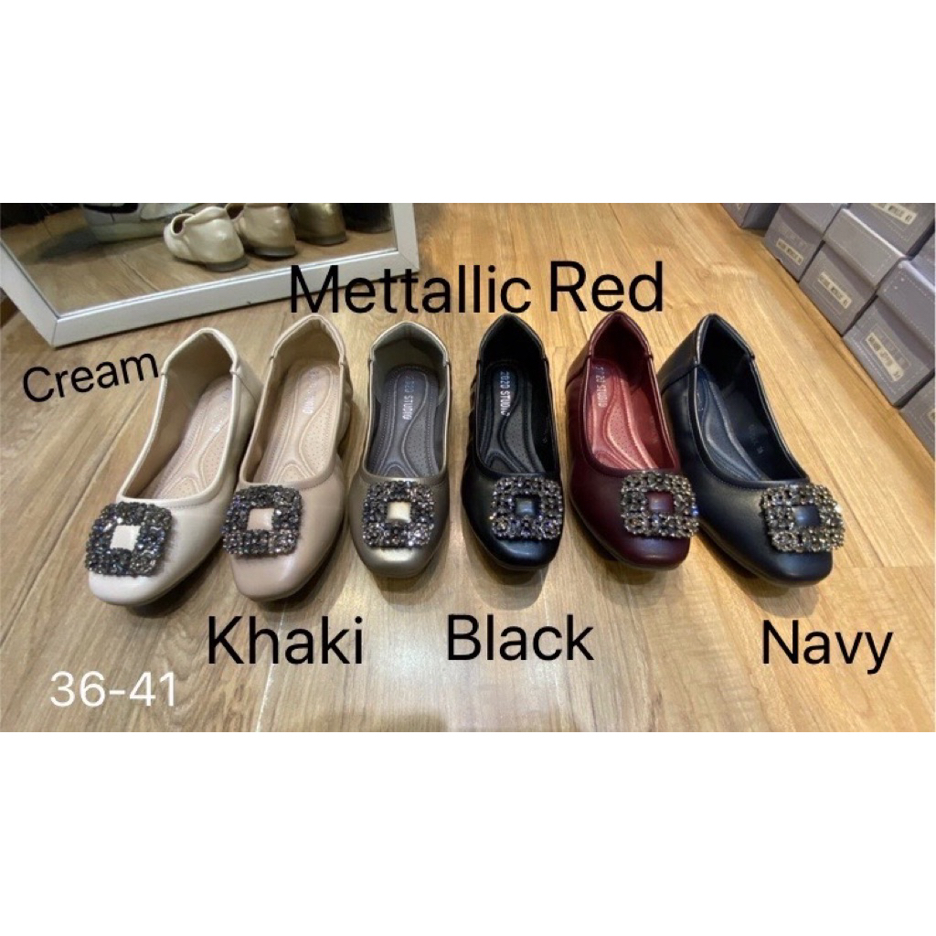 TERMURAH SEPATU STUDIO 2020 BANGKOK THAILAND FLAT LOGO MA NOLO / SEPATU FLAT KULIT BKK / LEATHER FLA