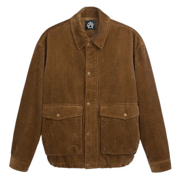 RIDE Jaket Corduroy Brown Pria