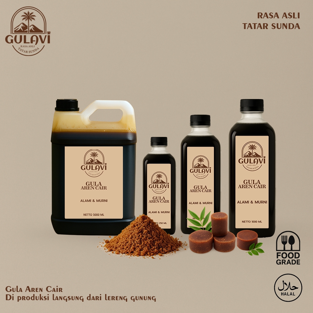 

Gulavi - Gula Aren Cair / Syrup Palm Sugar Organik Gulavi Tatar Rasa all varian
