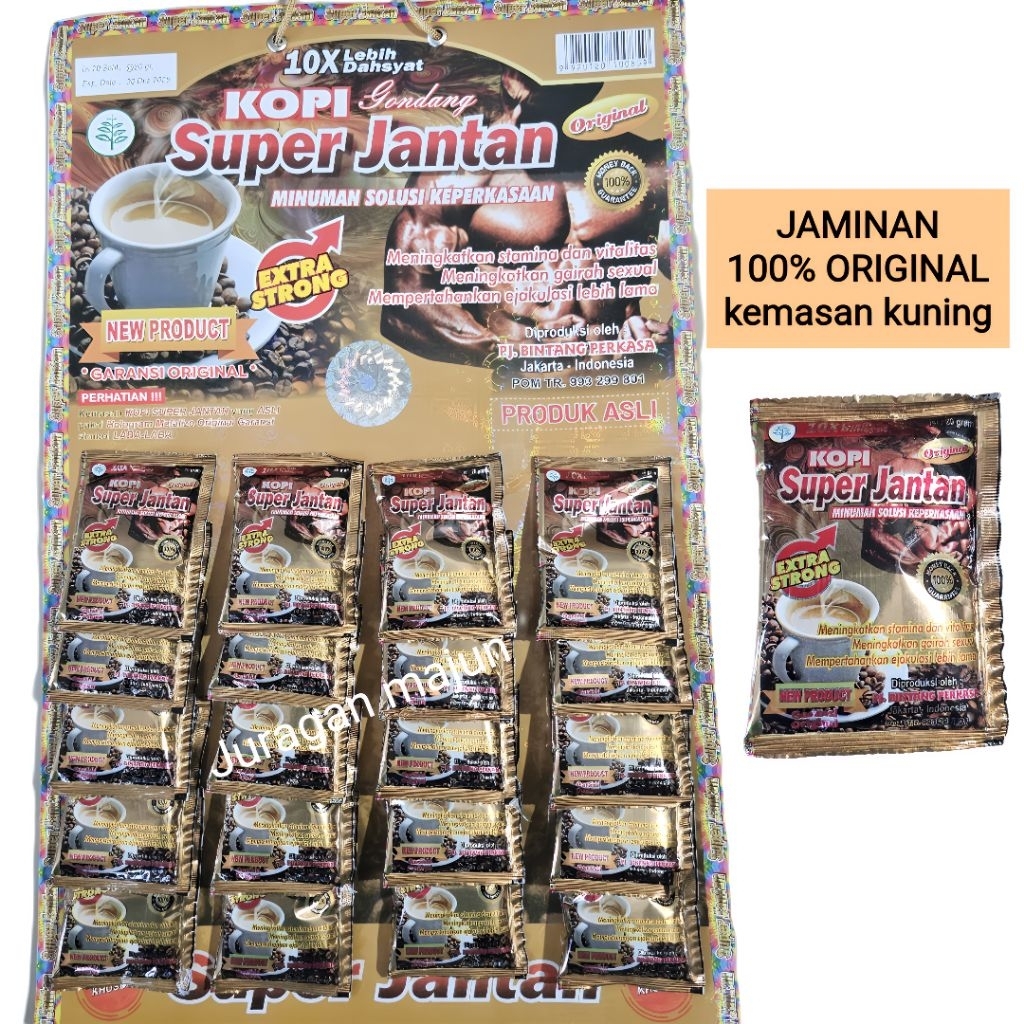 

Kopi [SJ] 100 Original Rentengan 20 Sachet Kemasan Kuning