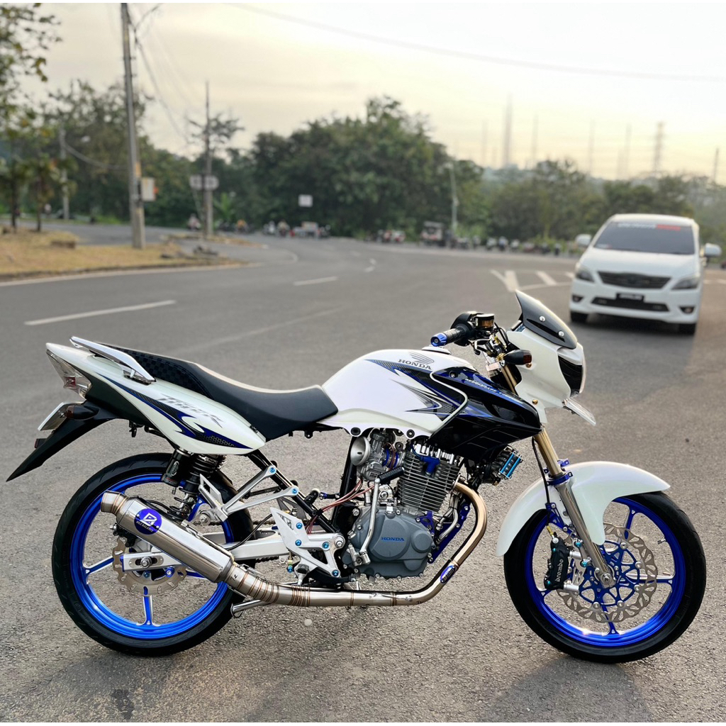 Knalpot Racing Bas Ulem CB Tiger Gl Megapro model bulat jenong Original BilBalance