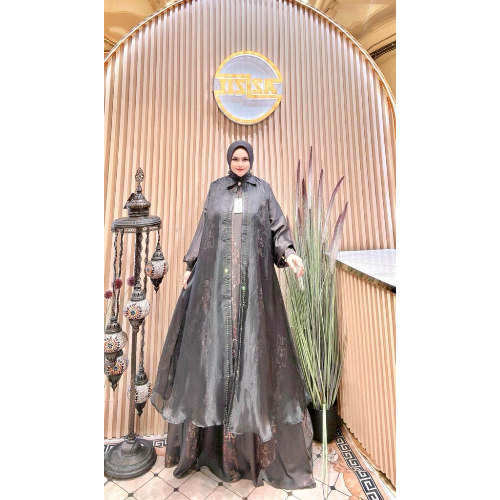 SET DRESS GAMIS SET AZIZIL TERBARU