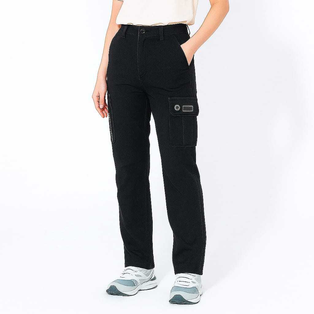Celana Cargo Pants Wanita Panjang Naik Gunung Bahan Tebal American Drill Thrasher Premium