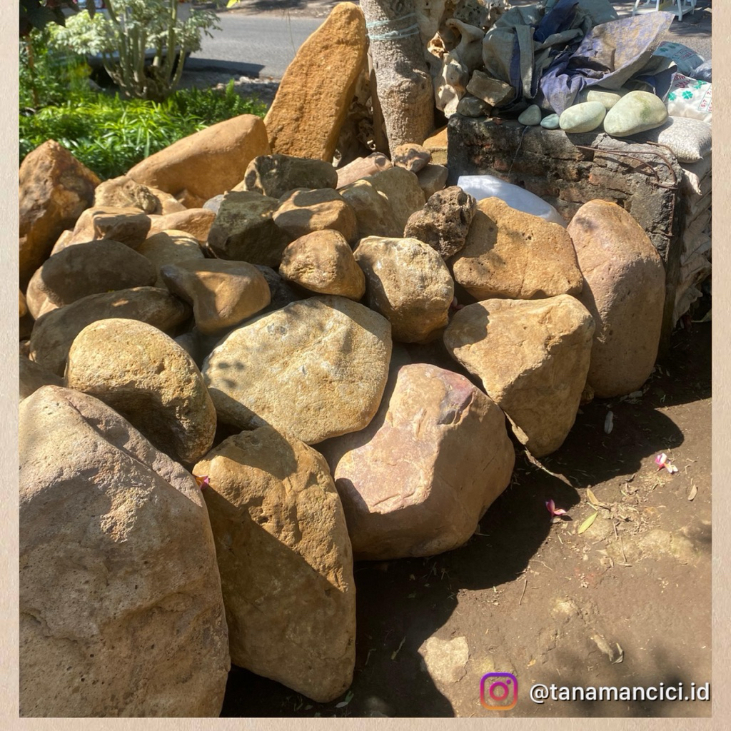 batu Pacitan sungai kuning ukuran kecil sedang besar