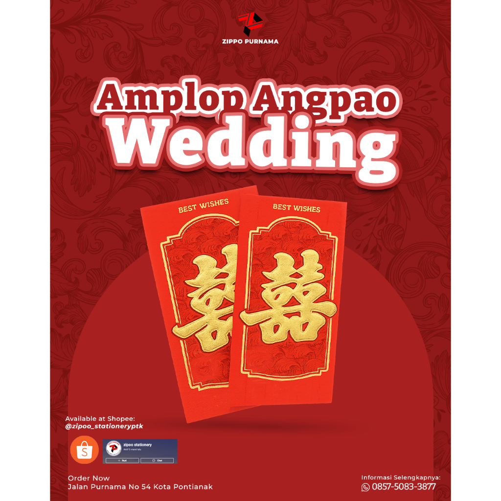 

Angpao nikah/ angpao sanghi/shuang xi/ wedding red envelope