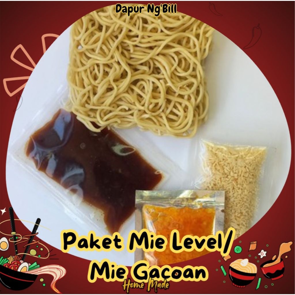 

PAKET Mie Level / Mie Gacoan (Mie Kering)