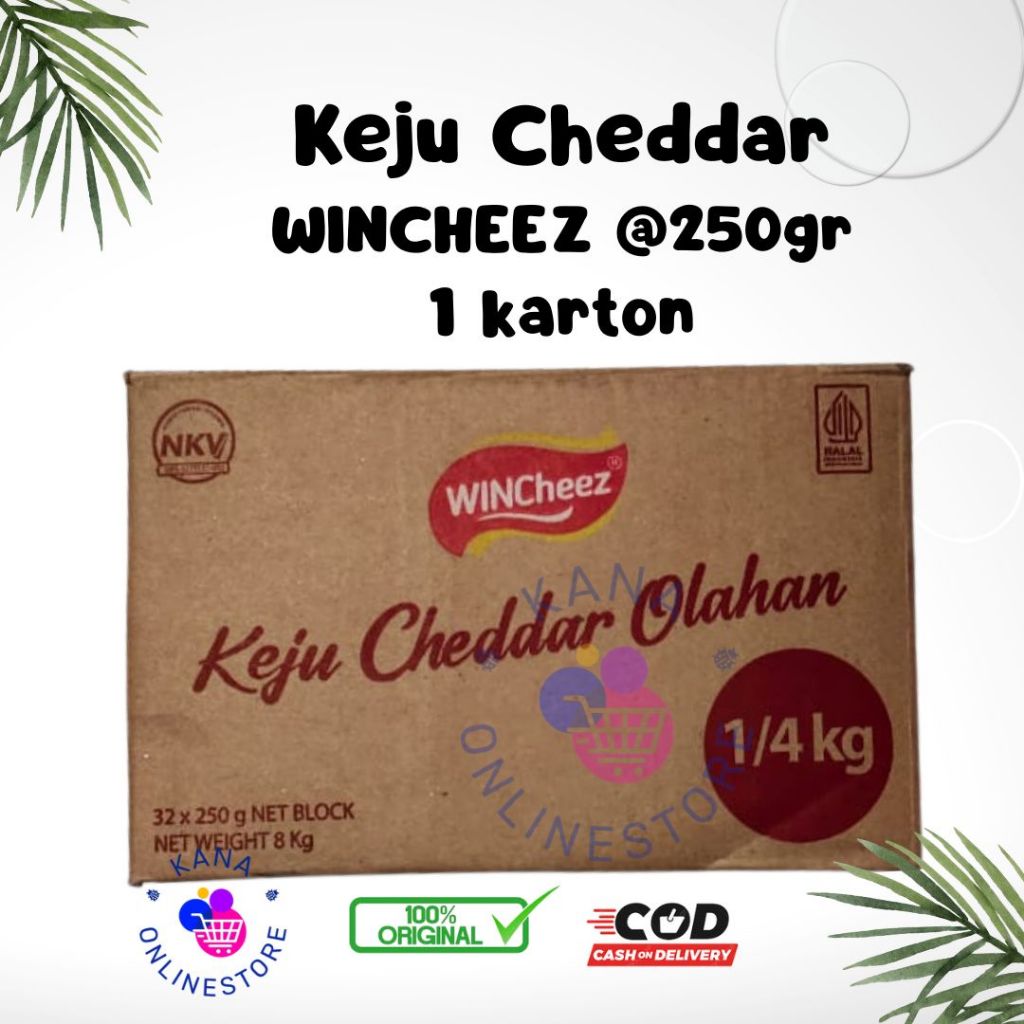

1 DUS KEJU WINCHEEZ @250gr ( ISI 4 x 8 x 250gr ) / Keju Wincheez 1 Dus
