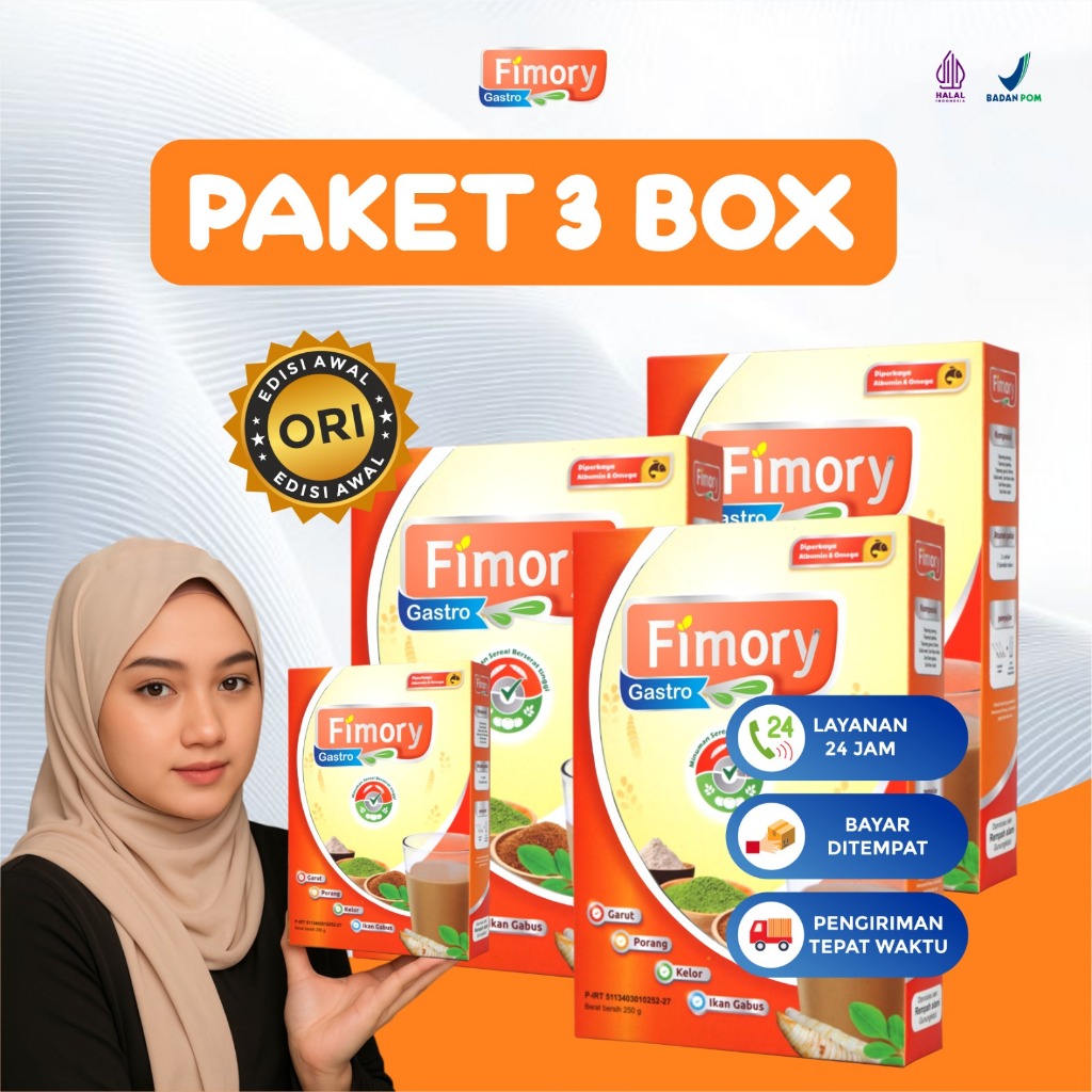 

Paket 3 PCS Fimory Minuman Atasi GERD, Asam lambung akut & Maag, dengan bahan Alami - Dijamin Original