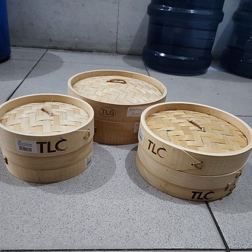 kukusan dimsum bambu TLC 16cm 18cm 21cm klakat kukusan