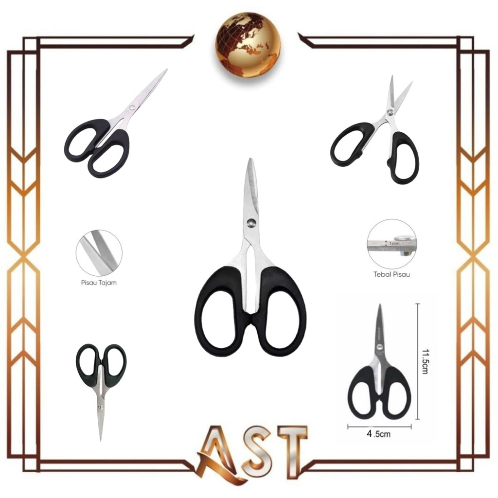 

Gunting Kertas ( Size S ) Kecil Sissors Paper Stainless Steel Tajam