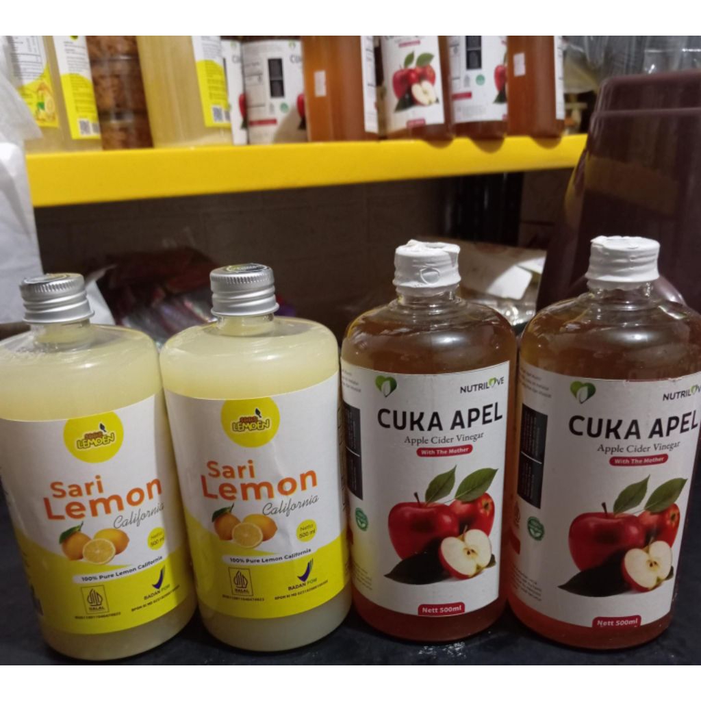 

Cuka Apel dan sari lemon