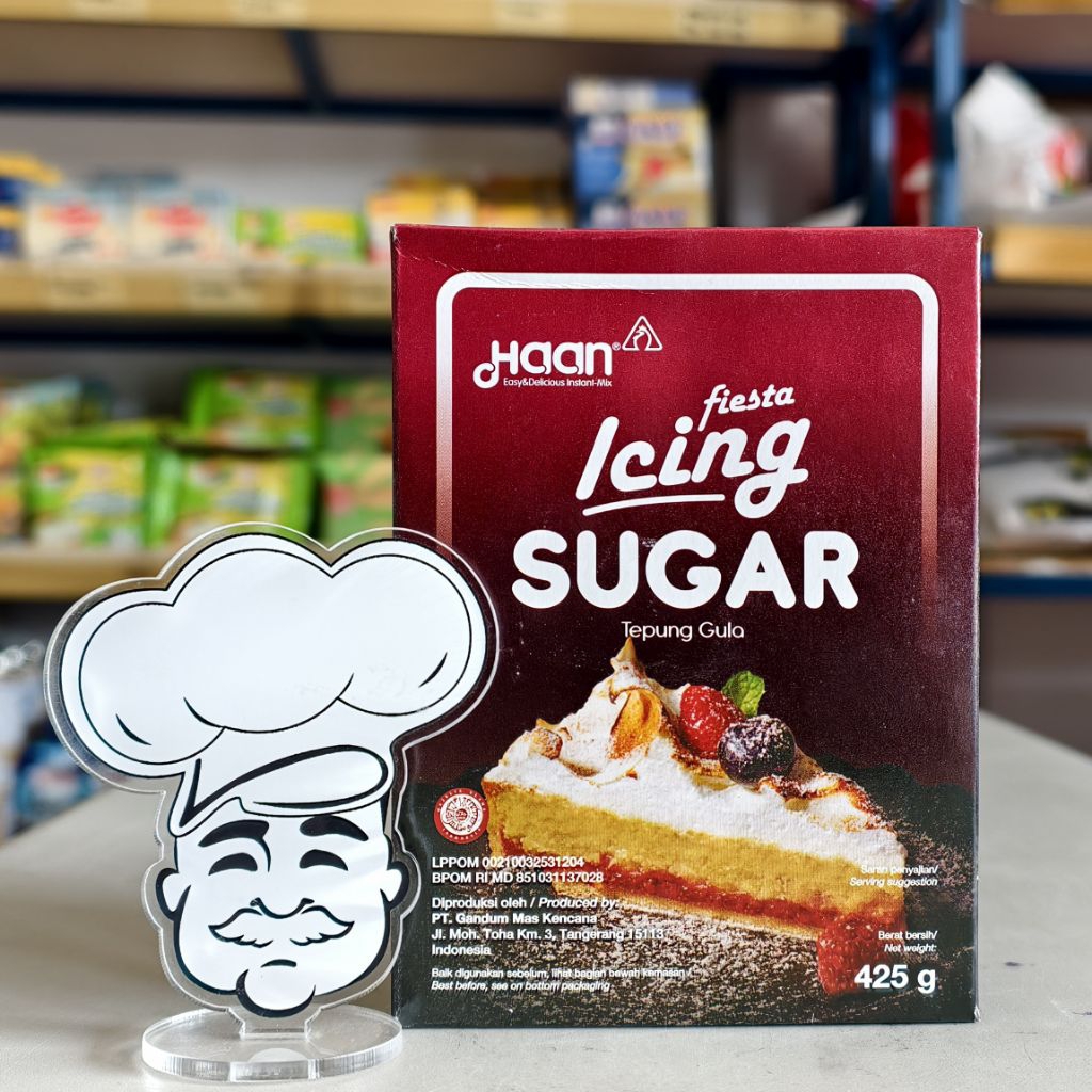 

Haan Icing Sugar 425Gr / Gula Dingin Donat Haan / Gula Tabur Kue Haan