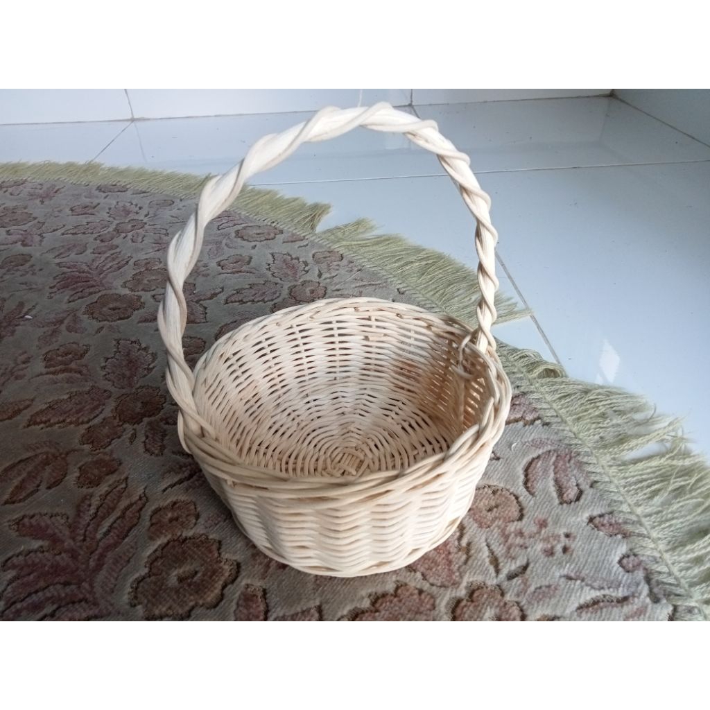 Keranjang rotan parcel mini