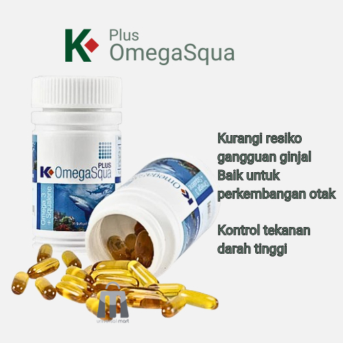 Promo K-OMEGASQUA PLUS 30 SOFTGEL ORGINAL K-LINK  Omega Squa Asli K Link