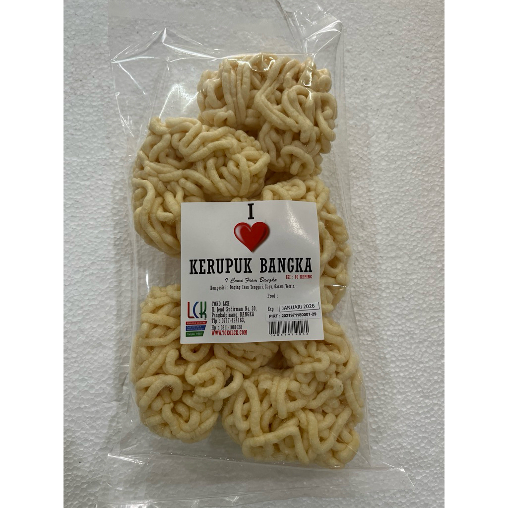 

Kerupuk Keriting Ikan Tenggiri Cetakan Bentuk Love