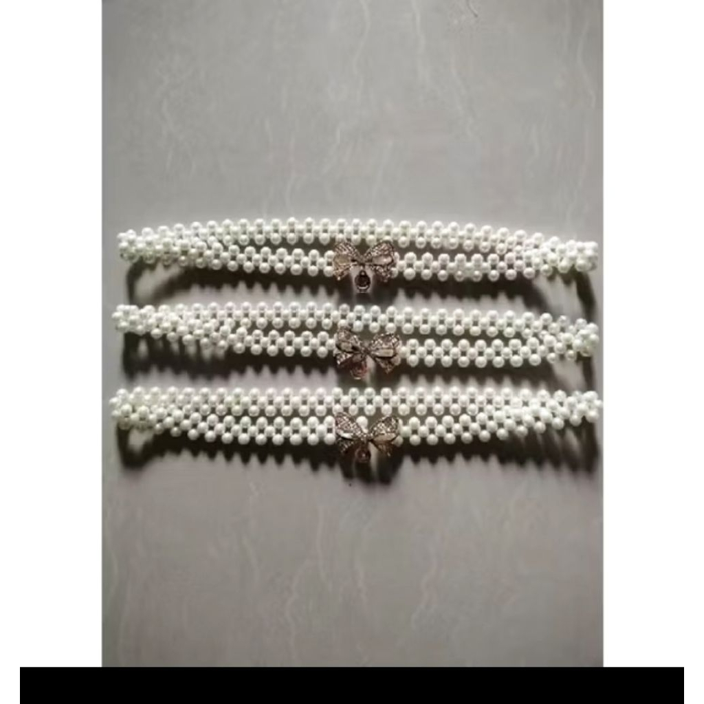 ikat pinggang mutiara/sabuk mutiara/belt mutiara