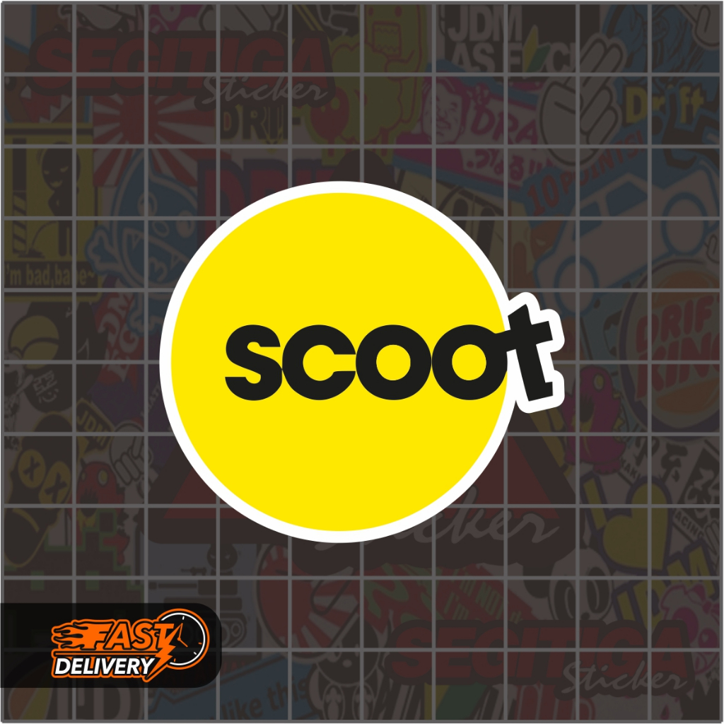 

Sticker Scoot Ukuran 5.6 x 5 Cm