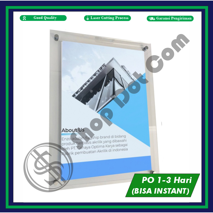 

Frame Poster A4 Acrylic / Akrilik (26cm x 35cm)