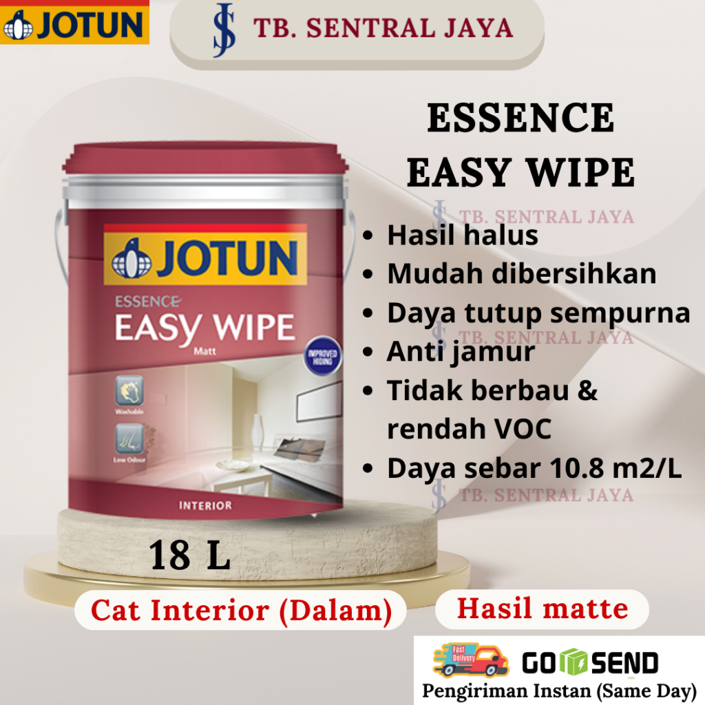 (NO COD) Cat Jotun Easy Wipe 18L / Cat Jotun Cat Tembok/Jotun Interior